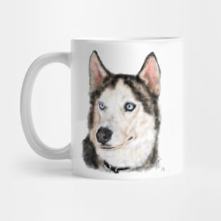 Serious Furry Husky Dog Mug